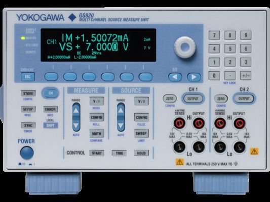 購入 YOKOGAWA GS820 多チャンネル源測定装置,四四角操作と孤立した2チャンネル1pA解像度 オンライン製造