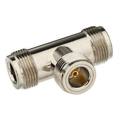購入 N Type Tee Male Female Adapter with IP67 Waterproof Brass Housing and 50Ω Impedance for RF Applications オンライン製造