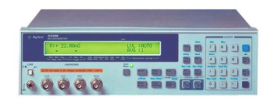 Keysight 4338B Agilentのミリオームのメートル1KHz AC測定34MS