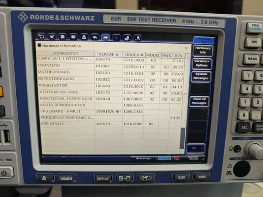 急速なR&S®ESR3 EMIテスト受信機 9KHzから3.6GHz