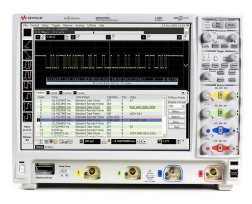 Keysight (アジレント) MSO9104A 混合信号オシロスコープ: 1 GHz、4アナログプラス16デジタルチャンネル